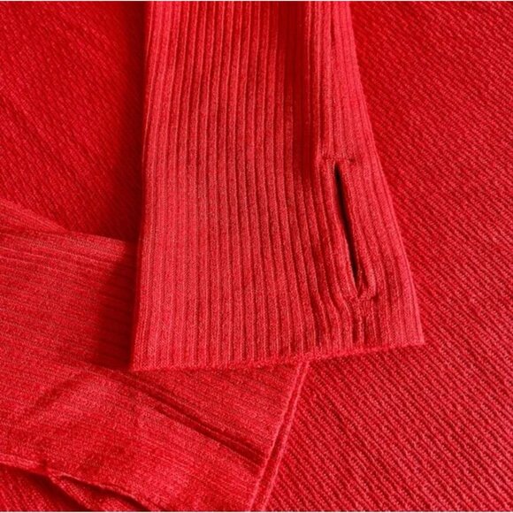 Free People Snowy Thermal Long Sleeve Tunic in Heatwave Red Women’s Size Extra S - Picture 7 of 7